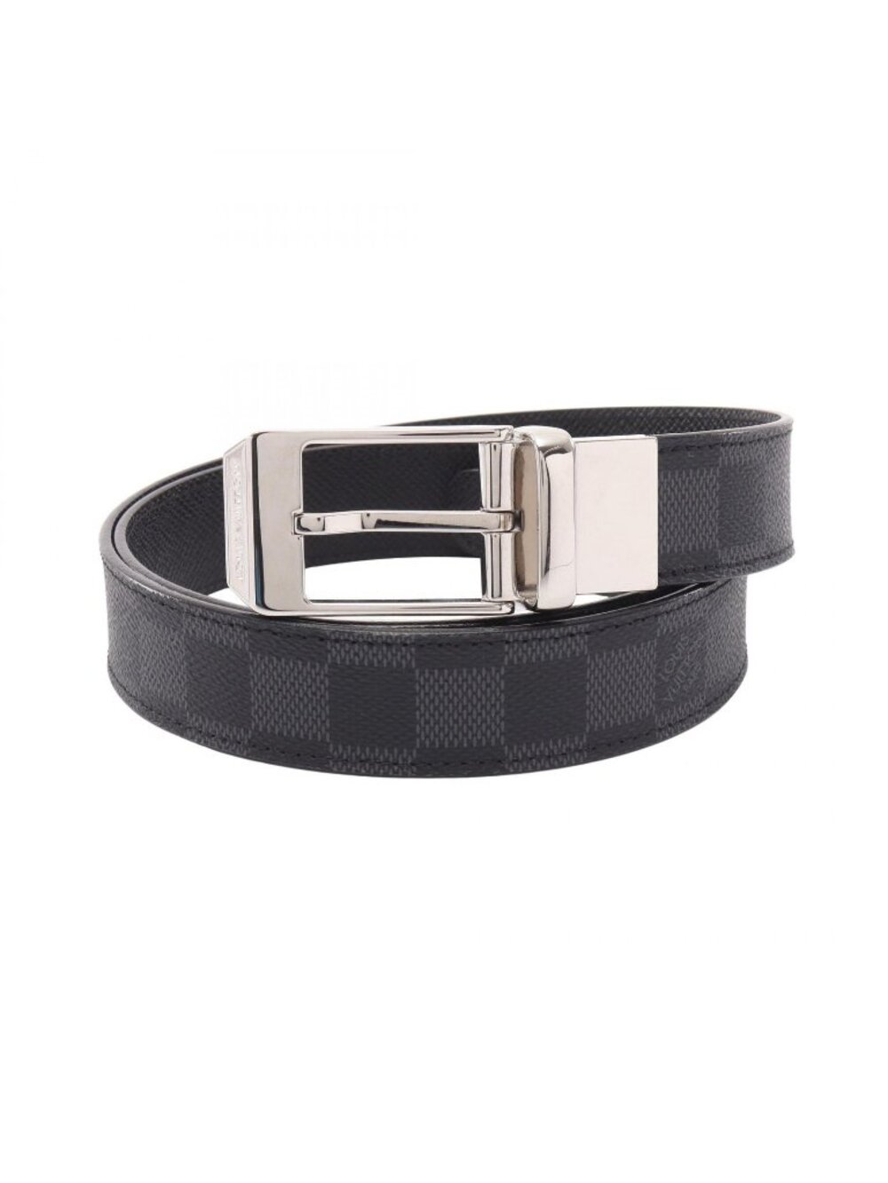 Louis Vuitton Belt Ceinture Seattle Damier Graphite Reversible 30